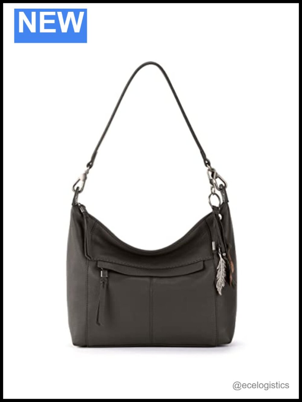 The Sak Leather Hobo Bag with Multiple Pockets
